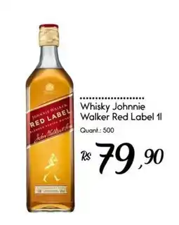 Giassi Supermercados Whisky Johnnie Walker Red Label 1l oferta