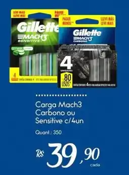 Giassi Supermercados Carga Mach3 Carbono ou Sensitive c/4un oferta