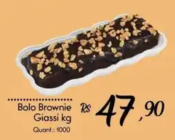 Giassi Supermercados Bolo Brownie Giassi kg oferta