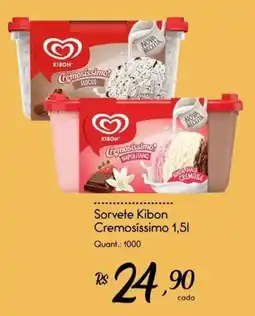 Giassi Supermercados Sorvete Kibon Cremosíssimo oferta