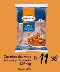 Giassi Supermercados Coxinhas das Asas de Frango Macedo IQF 1kg oferta