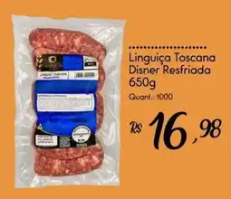 Giassi Supermercados Linguiça Toscana Disner Resfriada oferta