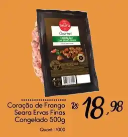 Giassi Supermercados Coração de Frango Seara Ervas Finas oferta