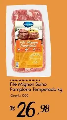 Giassi Supermercados Filé Mignon Suíno Pamplona Temperado oferta