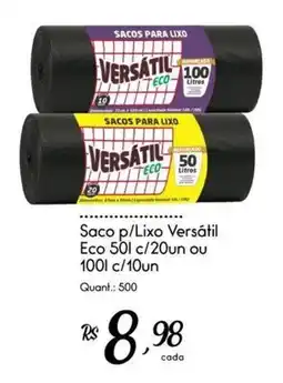 Giassi Supermercados Saco p/Lixo Versátil Eco oferta