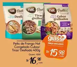 Giassi Supermercados Peito de Frango Nat Congelado Cubos/ Tiras/ Desfiado oferta