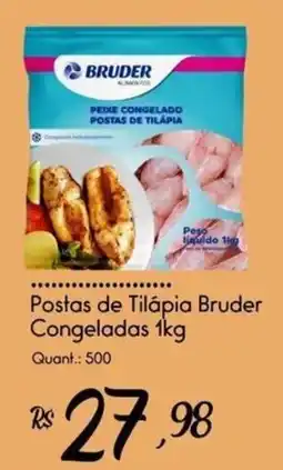 Giassi Supermercados Postas de Tilápia Bruder Congeladas oferta