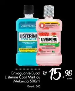 Giassi Supermercados Enxaguante Bucal Listerine Cool Mint ou Melancia oferta
