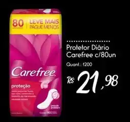 Giassi Supermercados Protetor Diário Carefree oferta