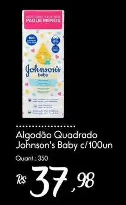 Giassi Supermercados Algodão quadrado johnson's baby oferta