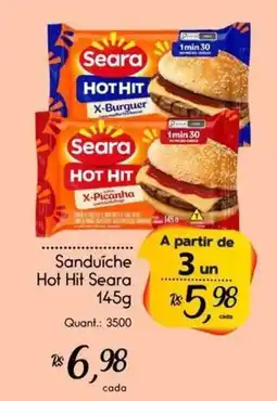 Giassi Supermercados Sanduíche Hot Hit Seara oferta