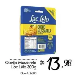 Giassi Supermercados Queijo mussarela lac lelo oferta