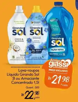 Giassi Supermercados Lava-roupas Líquido Girando Sol oferta