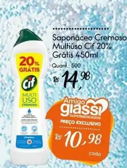 Giassi Supermercados Saponáceo cremoso multiuso cif 20% oferta