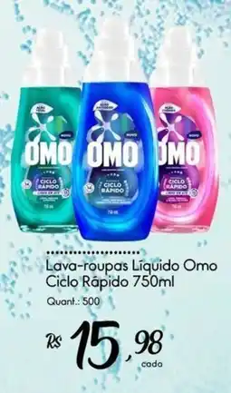 Giassi Supermercados Lava-roupas Líquido Omo Ciclo Rápido oferta