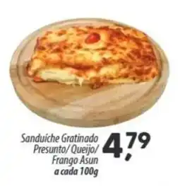 Asun Sanduíche gratinado presunto/queijo/frango asun oferta