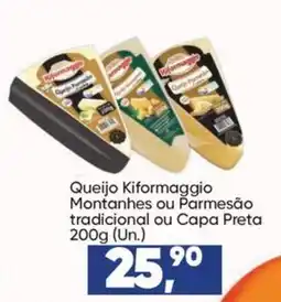 Imec Supermercados Queijo kiformaggio montanhes ou parmesão tradicional ou capa preta oferta