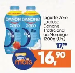 Imec Supermercados Iogurte zero lactose danone tradicional ou morango oferta