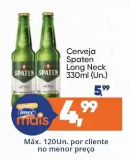 Imec Supermercados Cerveja Spaten Long Neck oferta