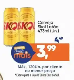 Imec Supermercados Cerveja Skol Latão oferta