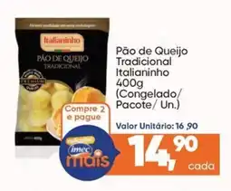Imec Supermercados Pão de Queijo Tradicional Italianinho oferta