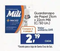 Imec Supermercados Guardanapo de papel mili oferta