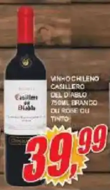 Vianense Supermercados Vinho chileno casillero del ablo branco ou rose ou tinto oferta