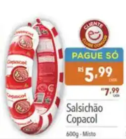 Supermercados Condor Salsichão Copacol oferta