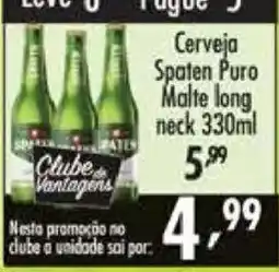 Confiança Supermercados Cerveja Spaten Puro Malte long neck oferta