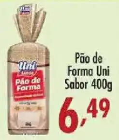 Confiança Supermercados Pão de Forma Uni Sabor oferta