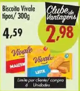 Confiança Supermercados Biscoito Vivale tipos oferta