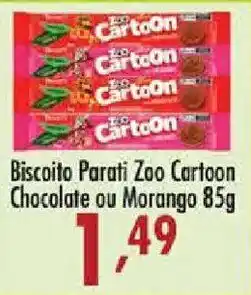 Confiança Supermercados Biscoito Parati Zoo Cartoon oferta