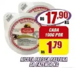 Violeta Supermercados Ricota fresca pastora da fazenda kg oferta