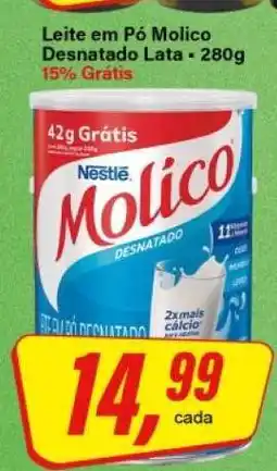 Rede Supermarket Leite em Pó Molico Desnatado Lata oferta