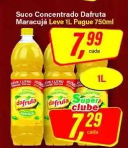 Rede Supermarket Suco Concentrado Dafruta Maracujá Leve 1L Pague 750ml oferta