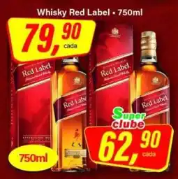 Rede Supermarket Whisky Red Label oferta