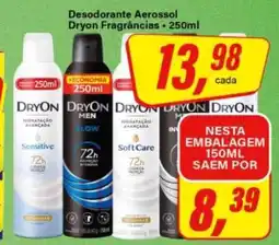 Rede Supermarket Desodorante Aerossol Dryon Fragrâncias oferta