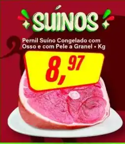 Rede Supermarket Pernil Suíno Congelado com Osso e com Pele a Granel oferta