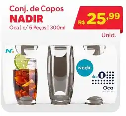 Big Bom Supermercados Conj. de Copos Nadir oferta