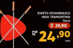 Bergamais Supermercados espeto p/churrasco inox tramontina oferta