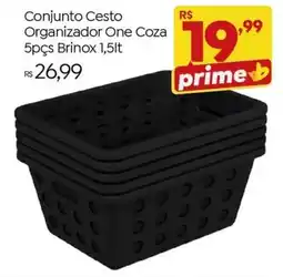 Brasão Supermercados Conjunto cesto organizador one coza oferta