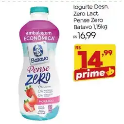 Brasão Supermercados Iogurte desnatado pense zero oferta