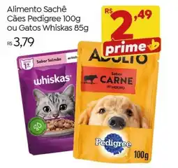 Brasão Supermercados Alimento Sachê Cães Pedigree ou Gatos Whiskas oferta