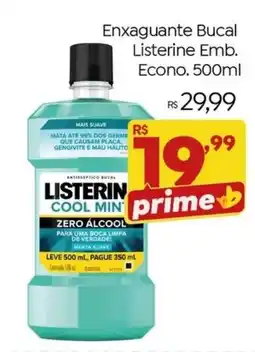 Brasão Supermercados Enxaguante bucal listerine emb. econo. 500ml oferta