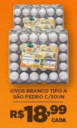 DB Supermercados ovos branco tipo a são pedro oferta