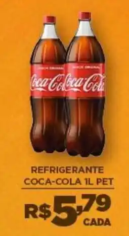 DB Supermercados Refrigerante coca-cola 1l pet oferta