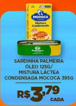 DB Supermercados Sardinha palmeira óleo mistura láctea condensada mococa oferta