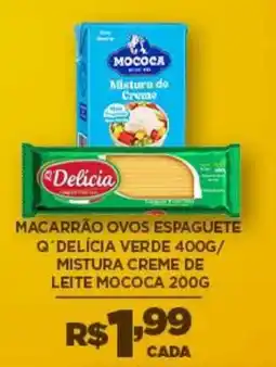 DB Supermercados Macarrão ovos espaguete q' delícia verde oferta