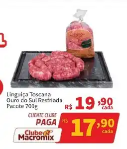 Macromix Atacado Linguica Toscana Ouro do Sul Resfriada oferta