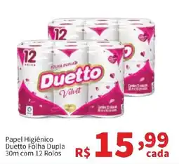 Macromix Atacado Papel Higiênico Duetto Folha Dupla oferta